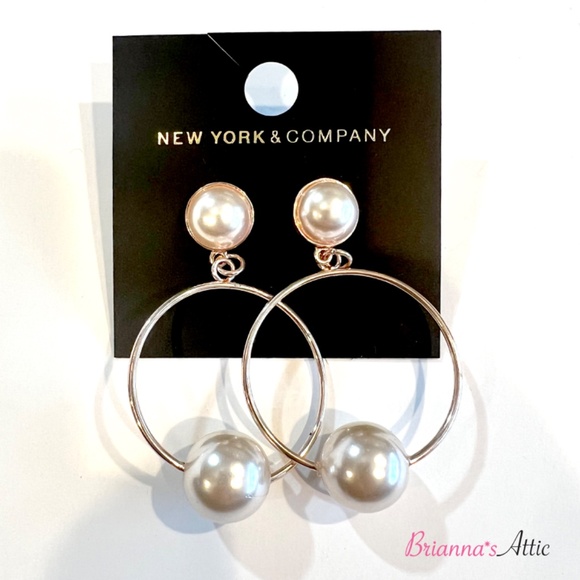 Circle Drop Earring with Beads, 2.5" - Picture 1 of 7